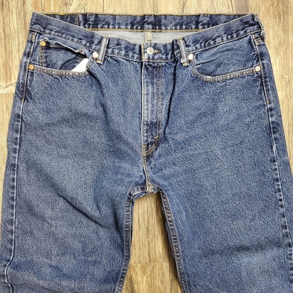 Levi's 505 Denim Medium Wash Blue Jeans Casual Men Pants Size 40x32 - Picture 2 of 7